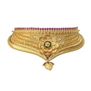 Gleaming Antique Gold Necklace-39 grams