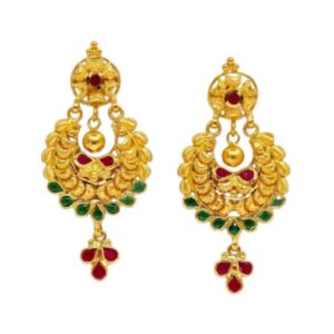 Bridal Chandbali Drops-7.350gram