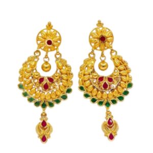Bridal Chandbali Drops -8.580gram