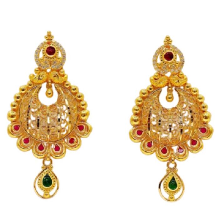 Bridal Chandbali Drops--10.910gram