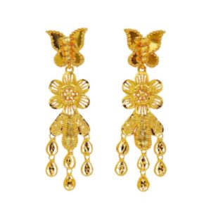 Bridal Quebec Buttefly Floral Drops-9.620gram