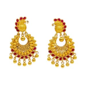 Bridal chandbali Peacock Drops-9.740gram