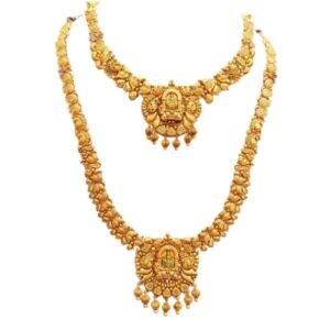Pure Gold New Design Aram With Necklace