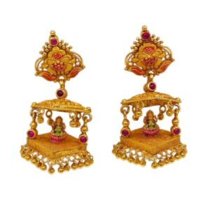Divine Antique Lakshmi Jhumki-8.180gram