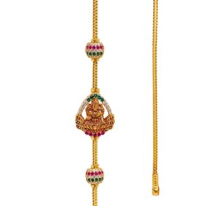 Semi Antique lakshmi Mugappu Chains-24.200gram