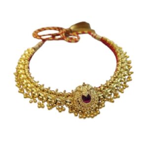 Unique Floral Design Gold Necklace
