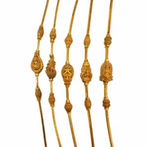 Traditional Lakshmi And Peacock Mugappu Chains