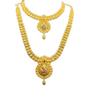 Unique Peacock Gold Necklace Set