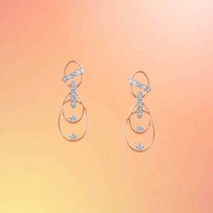 Twisted Radiance Diamond Drop Earrings