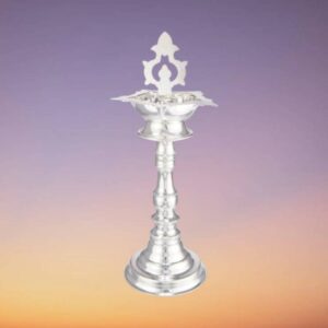 Traditional Silver Deepam Lamp