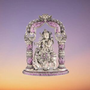 Silver Krishnan 3D Vigraham