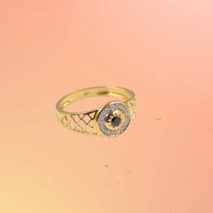 Yellow Gold Emerald and Diamond Ring
