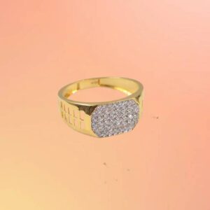 1 Gram Gold Plated Prominent Design Ring for Men